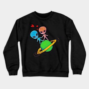 Aliens In Love Crewneck Sweatshirt